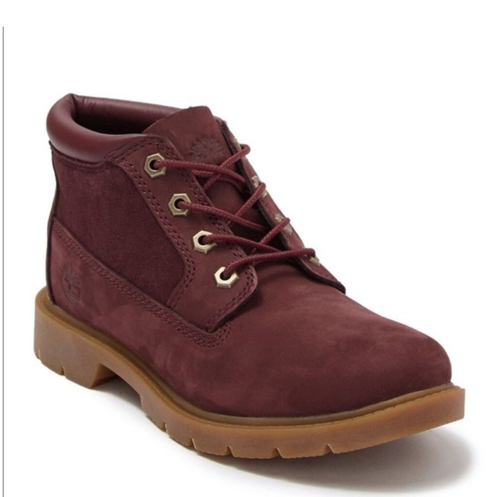 Timberland Rhinebeck Chukka‎ Boots in Dark Burgundy Nubuck Suede Size 8.5